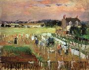 Berthe Morisot Hanging Out the Laundry to Dry France oil painting reproduction